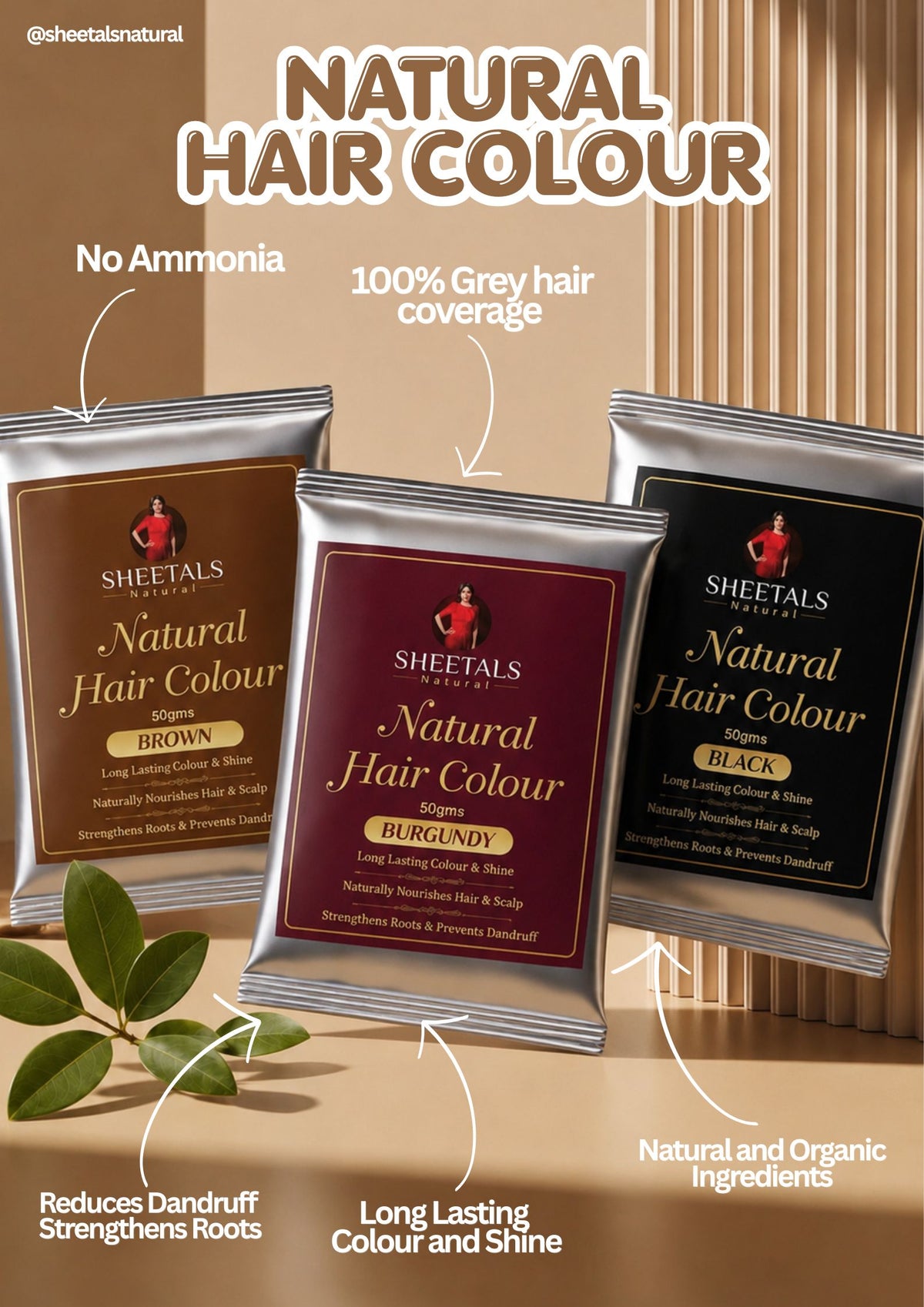 Natural Hair Colour BLACK | 50g
